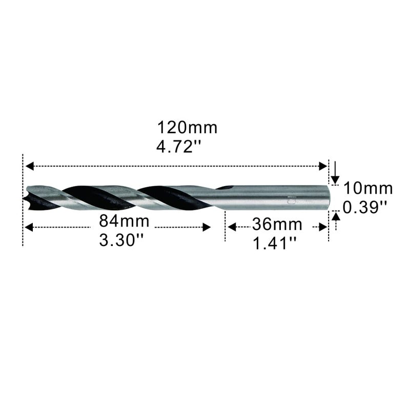 STORMCUBE Brad Point Drill Bits 10mm (13/32") Wood Drill Bit Set Woodworking Drills High Carbon Steel for Furniture Hardwood Softwood Cupboard Wardrobe 5 Pack - Image 2